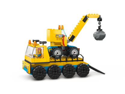 LEGO City Baufahrzeuge und Kran mit Abrissbirne (60391)