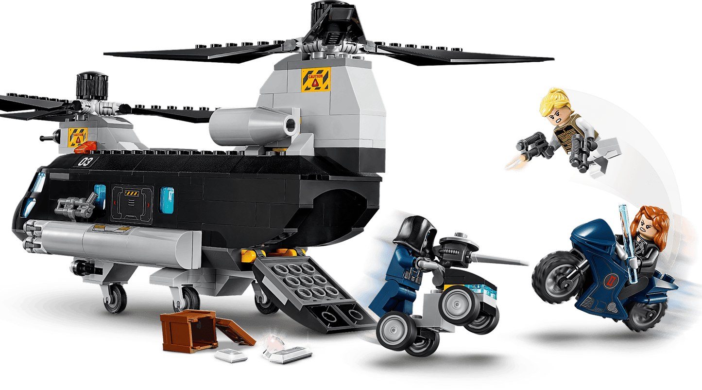 LEGO Marvel Super Heroes Black Widows Hubschrauber-Verfolgungsjagd (76162)