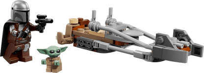 LEGO Star Wars Der Mandalorianer und Grogu auf ihrem Speeder Bike™ (75436)